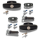 Statewide - Black Screw Mount T Handle Kit - Pair (keyed alike) (image 1)