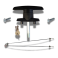 Composite T Handle - 2" Short Shank Screw Mount Kit with Rod Assembly (image 1)