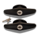 Bauer - Black Screw Mount T Handle - Short Shank - Pair (keyed alike) (image 2)