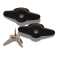 ARE - Black Screw Mount T Handle - Pair (keyed alike) (image 1)
