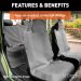 Curt - Seat Defender 58 Inch x 23 Inch Bucket Seat Cover - Grey - 18500 (image 4)