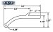 Pacer Fender Flares - 4 Piece Kit - 58" Length - 2 1/2" Coverage (Reinforced) - 52-189
